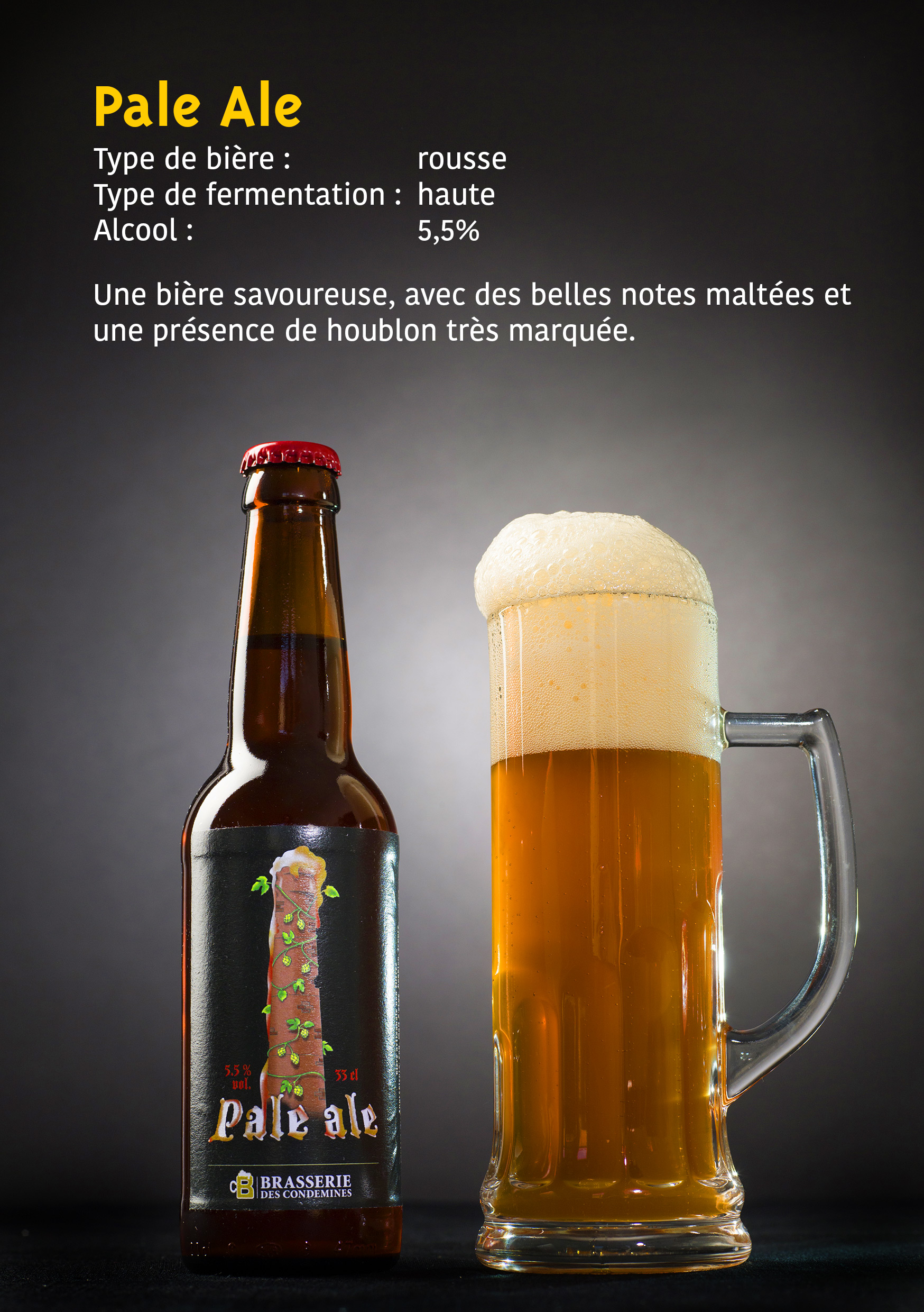 Bière PALE ALE - Brasserie des Condémines